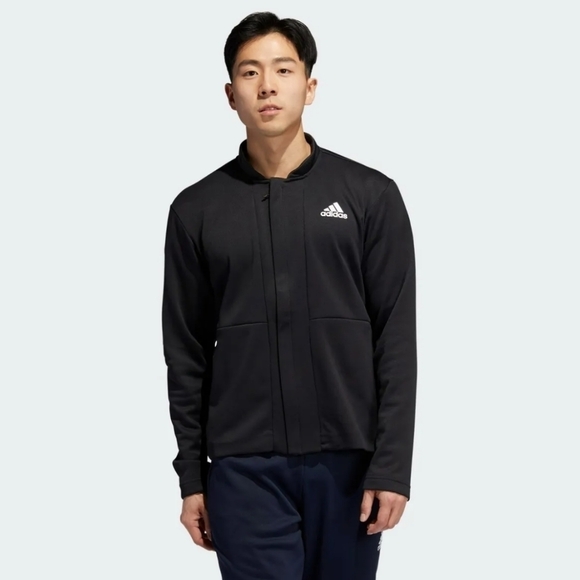 Adidas Team Issue Bomber Jacket Long Sleeve‎ Logo Sweatshirt - Picture 1 of 10